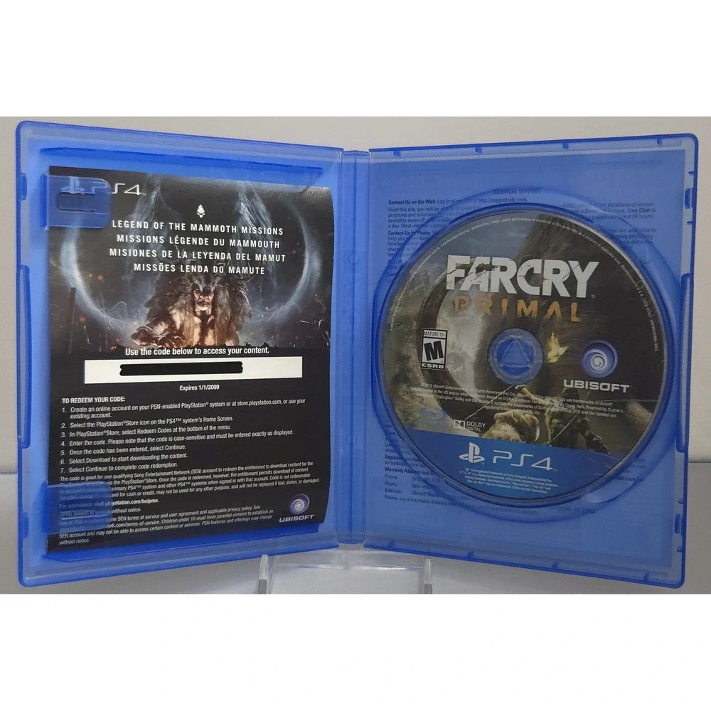 Far Cry Primal Bonus Edition (Sony PlayStation 4 PS4) CIB Tested & Working
